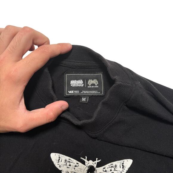 Naruto x Darc Sport Deidara Akatsuki "Side By Side" Oversized T-Shirt Black M - Picture 3 of 3